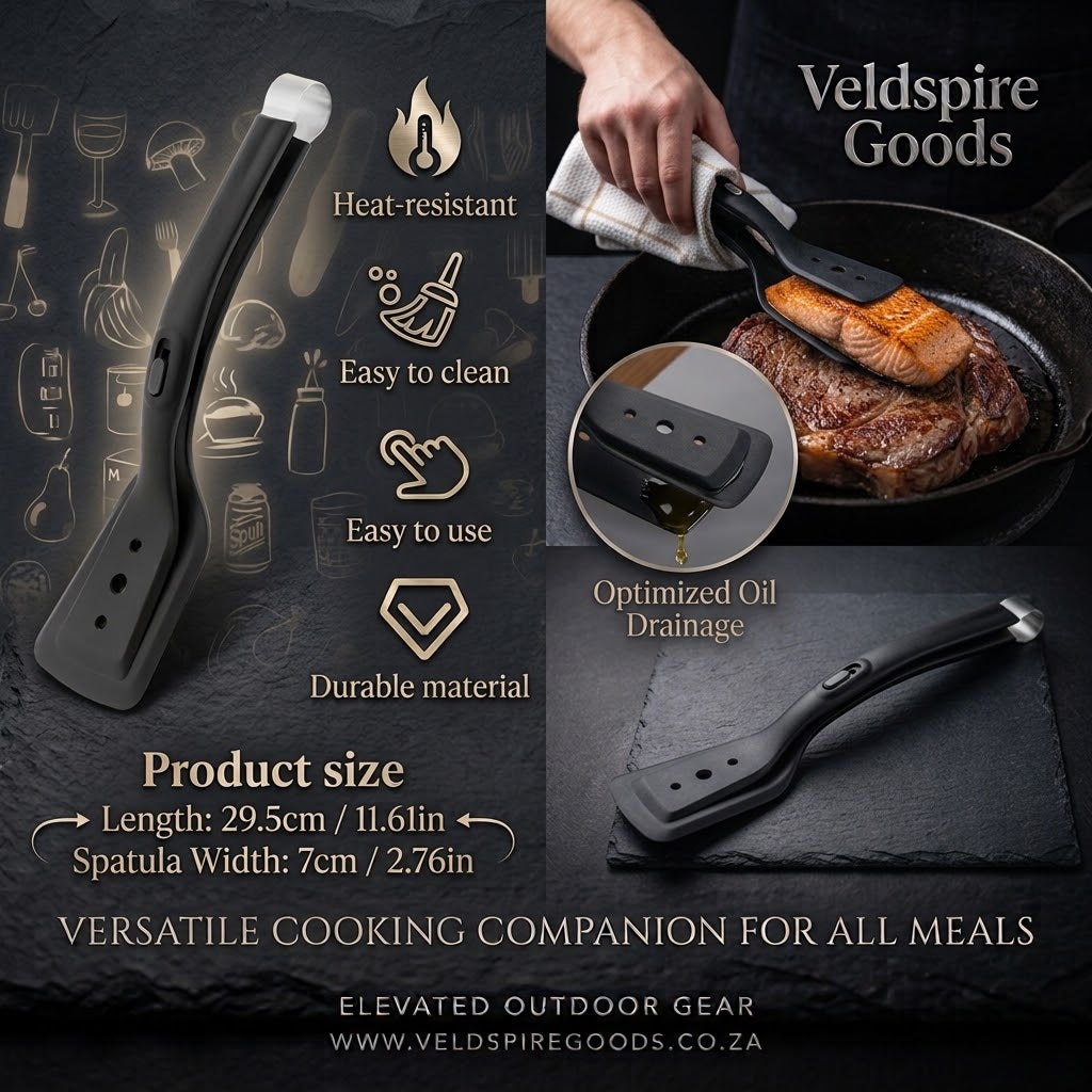 Veldspire™ : Dual-Action Precision Cooking & Braai Tongs
