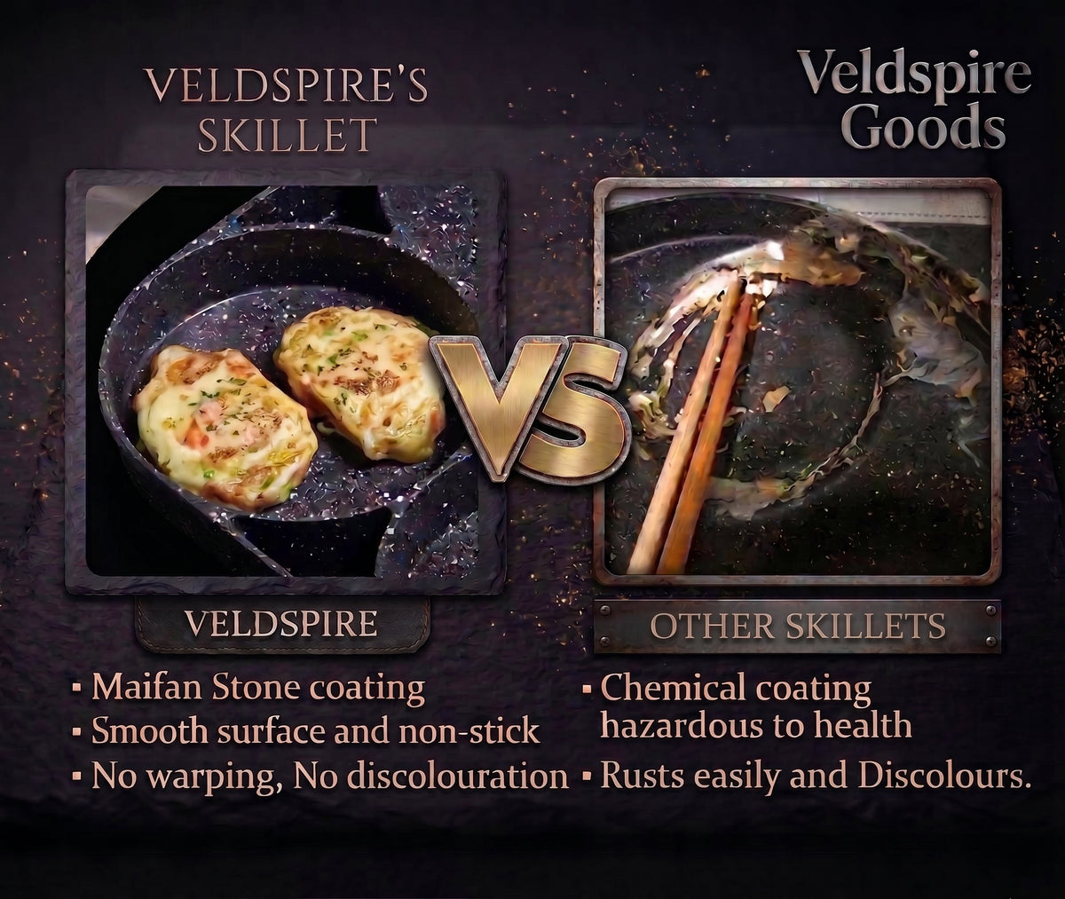 Veldspire™ Four-Cast Multi-Section Skillet