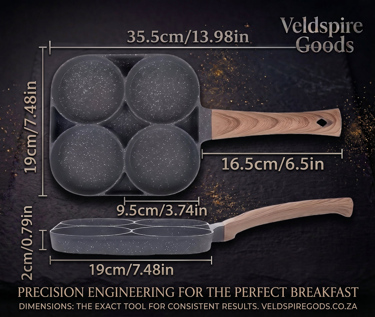 Veldspire™ Four-Cast Multi-Section Skillet